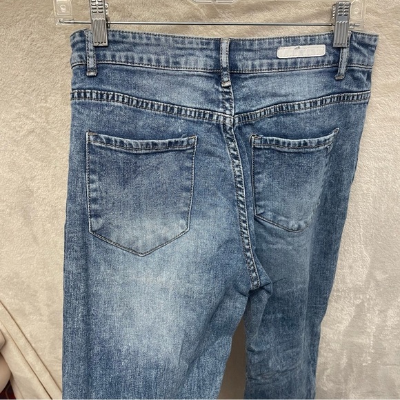 Versace 19-69 Women's Abbigliamento Sportivo Milano Italia distressed Jeans 26 - Picture 6 of 7